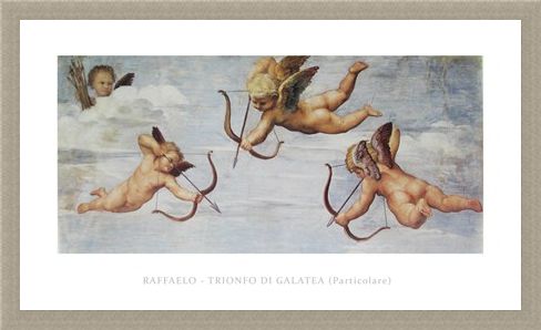 Framed Framed Trionfo Di Galetea - Raffaello Sanzio Raphael