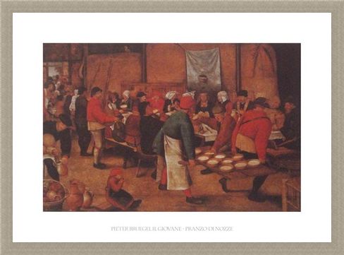 Framed Framed The Peasant Wedding - Pieter Bruegel