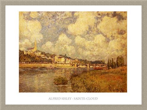 Framed Framed Saint Cloud - Alfred Sisley