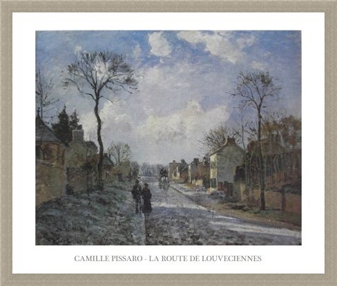 Framed Framed The Road to Louveciennes - Camille Pissaro