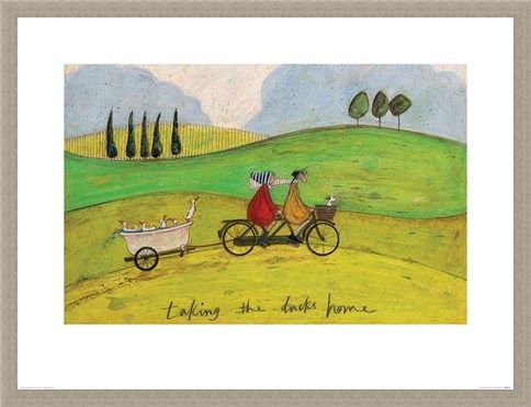 Framed Framed Taking the Ducks Home - Sam Toft