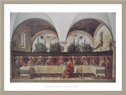 Framed Framed The Last Supper - Domenico Ghirlandaio