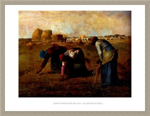 Framed Framed The Gleaners - Jean Francois Millet
