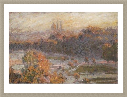 Framed Framed Les Tuileries - Claude Monet