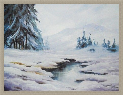 Framed Framed Winter in Comelico - B Gionola