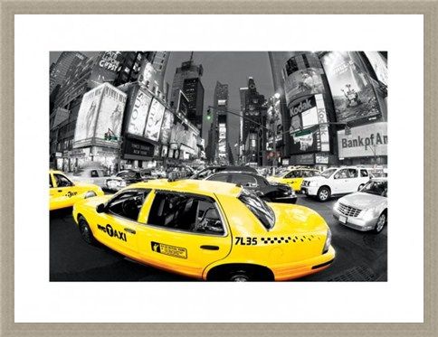 Framed Framed Rush Hour in Times Square - New York City