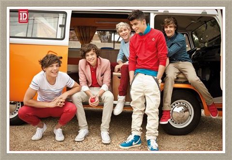 Framed Framed Camper Van Boys - One Direction