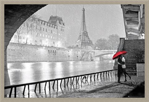 Framed Framed Parisian Kiss - Paris