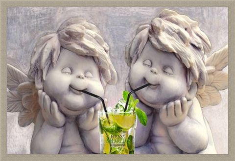 Framed Framed Angelic Mojito Drinkers - Stone Cold Sober