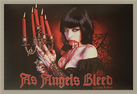 Framed Framed As Angels Bleed - Avelina De Mory