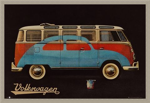 Framed Framed Volkswagen - VW Camper