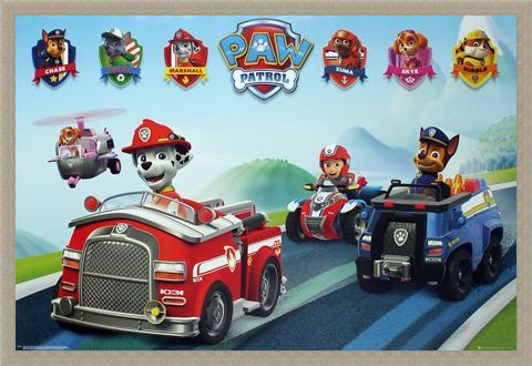 Framed Framed Puppy Vehicles - Paw Patrol