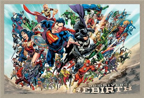 Framed Framed Justice League Rebirth - DC Comics