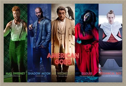Framed Framed Character Collage - American Gods