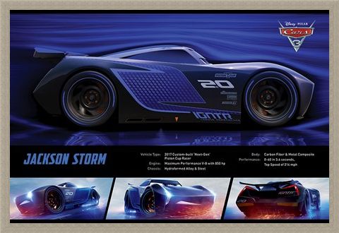 Framed Framed Jackson Storm Stats - Cars 3