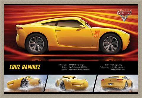 Framed Framed Cruz Ramirez Stats - Cars 3