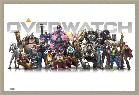 Framed Framed They're All Here - Overwatch