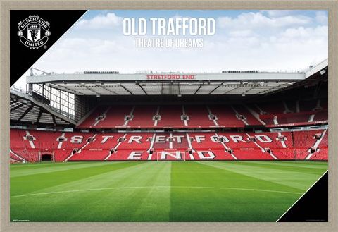 Framed Framed Old Trafford 17-18 - Manchester United