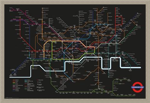 Framed Framed Transport For London - Rainbow Network