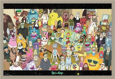 Framed Framed Cast - Rick and Morty