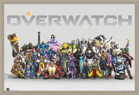 Framed Framed Anniversary Line Up - Overwatch
