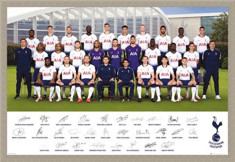 Framed Framed Team Poster 18-19 - Tottenham Hotspur