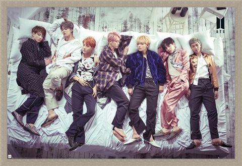 Framed Framed Group Bed - BTS K-Pop