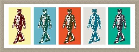 Framed Framed Pop Art Style Cybermen - Doctor Who