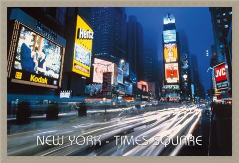 Framed Framed Neon Panorama - New York City
