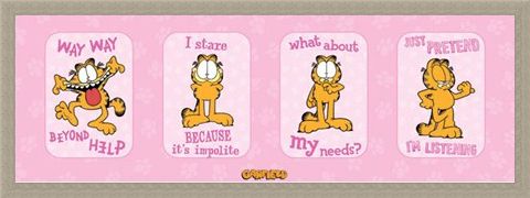 Framed Framed Cheeky Comic Cat - Garfield