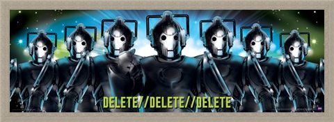 Framed Framed Delete, Delete, Delete - Doctor Who Cybermen