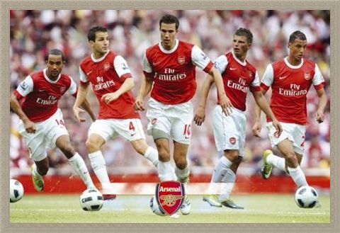 Framed Framed The Gunners Star Players - Arsenal Football Club