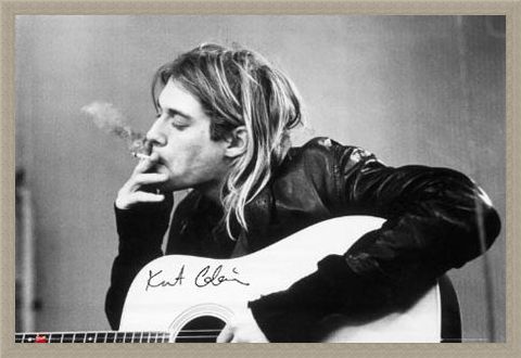 Framed Framed Having a Smoke - Kurt Cobain