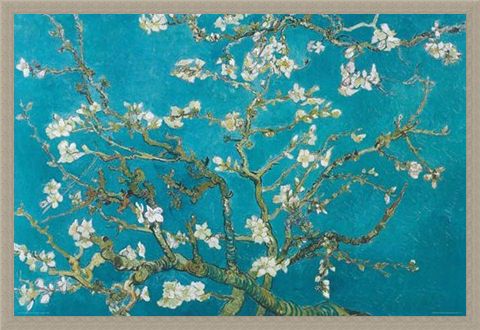Framed Framed Almond Blossom (1890) - Vincent Van Gogh