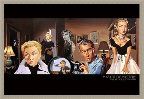 Framed Framed Master of Mystery (North by Northwest) - The Art of Justin Reed