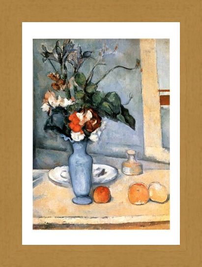 Framed Framed Il Vaso Blu - Paul Cezanne