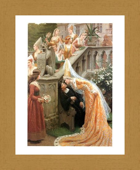 Framed Framed Alain Chartier - Edmund Blair Leighton