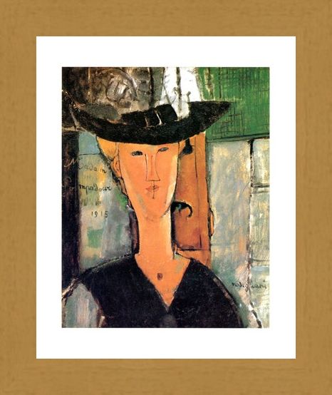 Framed Framed Madame Pompadour - Amedeo Modigliani
