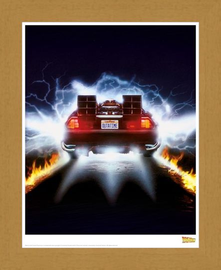 Framed Framed Delorean Fire - Back To The Future