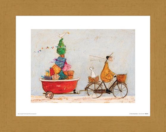 Framed Framed A Tubful of Good Cheer - Sam Toft