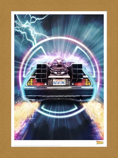Framed Framed Delorean - Back To The Future