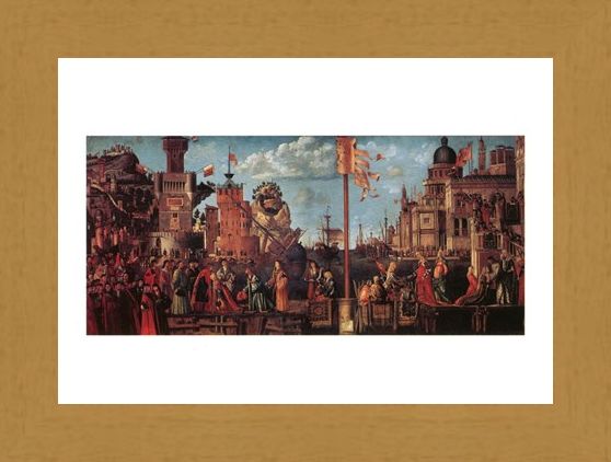 Framed Framed Incontro Di S. Orsola Con Lo Sposo - Carpaccio