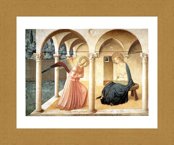 Framed Framed Annunciazione - Beato Angelico