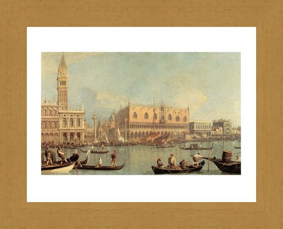 Framed Framed Veduta Del Palazzo Ducale - Canaletto