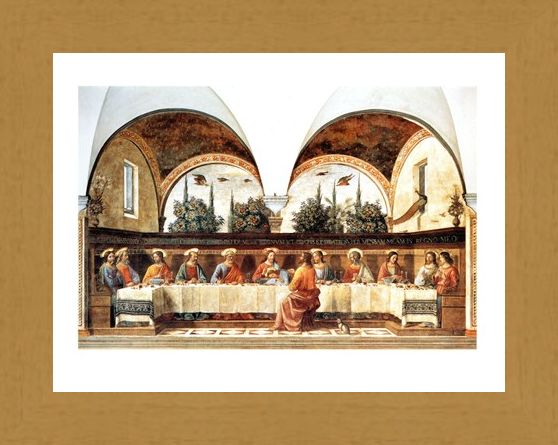 Framed Framed L'ultima Cena - Domenico Ghirlandaio