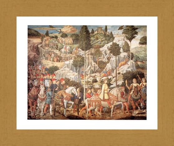 Framed Framed Corteo Dei Re Magi - Benozzo Gozzoli