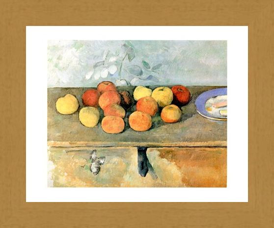Framed Framed Mele E Biscotti - Paul Cezanne