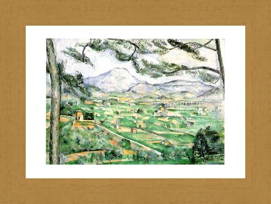Framed Framed La Montagna Di Sainte-Victoire - Paul Cezanne