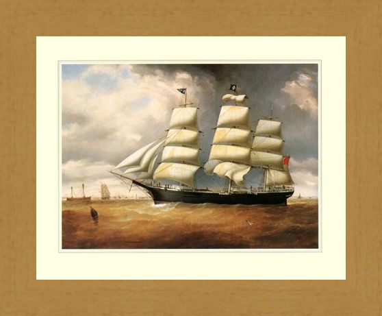 Framed Framed The Ship 'Duncairn' - Sailing the High Seas