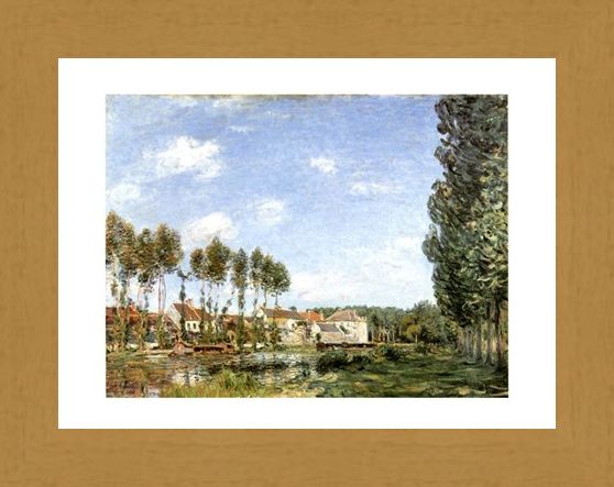Framed Framed Moret Bords Du Loing - Alfred Sisley